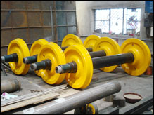 Wheel and Axle Assemblies of Ladle Cars