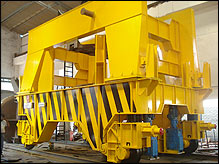 Scrap Bucket Cum Hot Metal Ladle Transfer Car-140MT Capacity